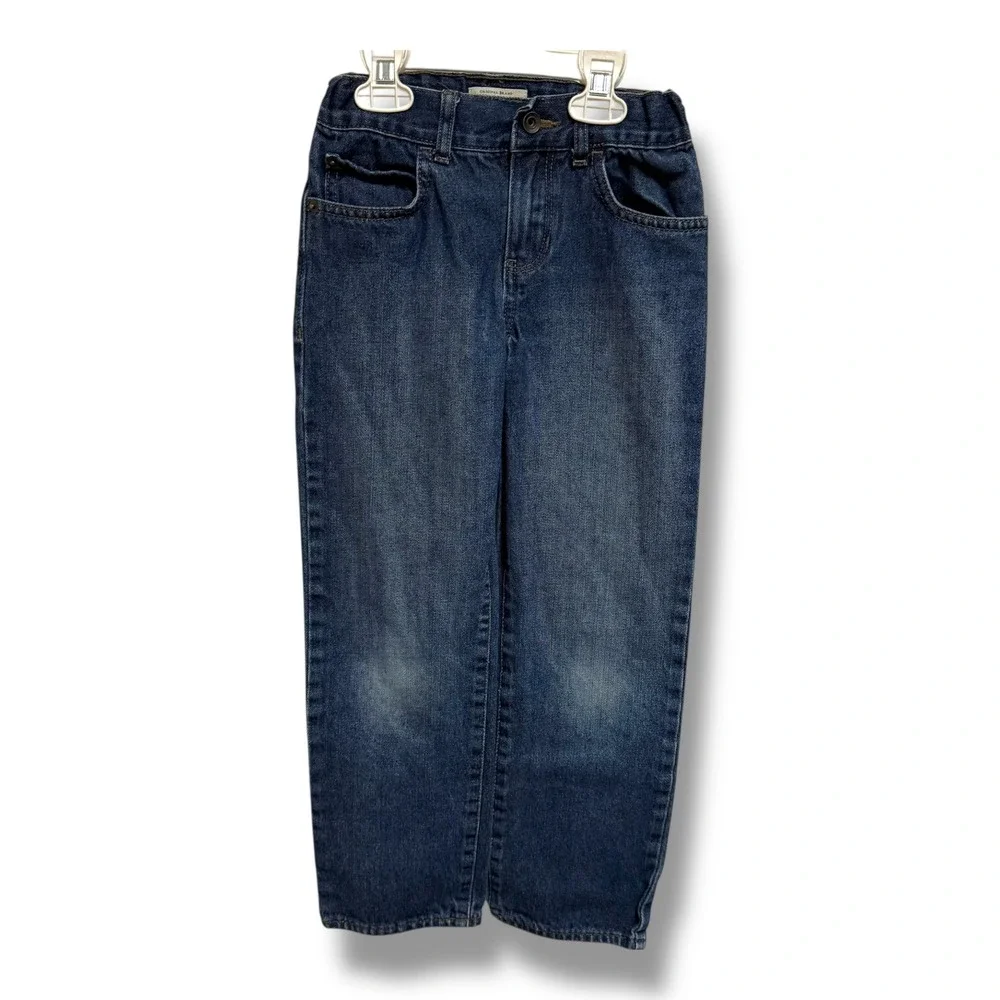 The Children's Place Boys Straight Leg Denim Jeans Blue Size 7 Adjustable Waist‎